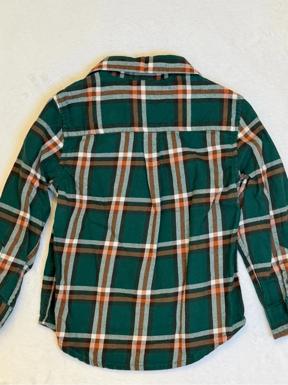 Gymboree Boys' Green Plaid Fox Applique Button-Up Shirt - 2T